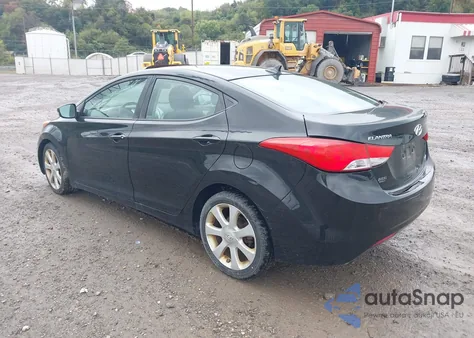 2013 Hyundai Elantra Limited from USA, damaged, VIN 5NPDH4AE7DH442486